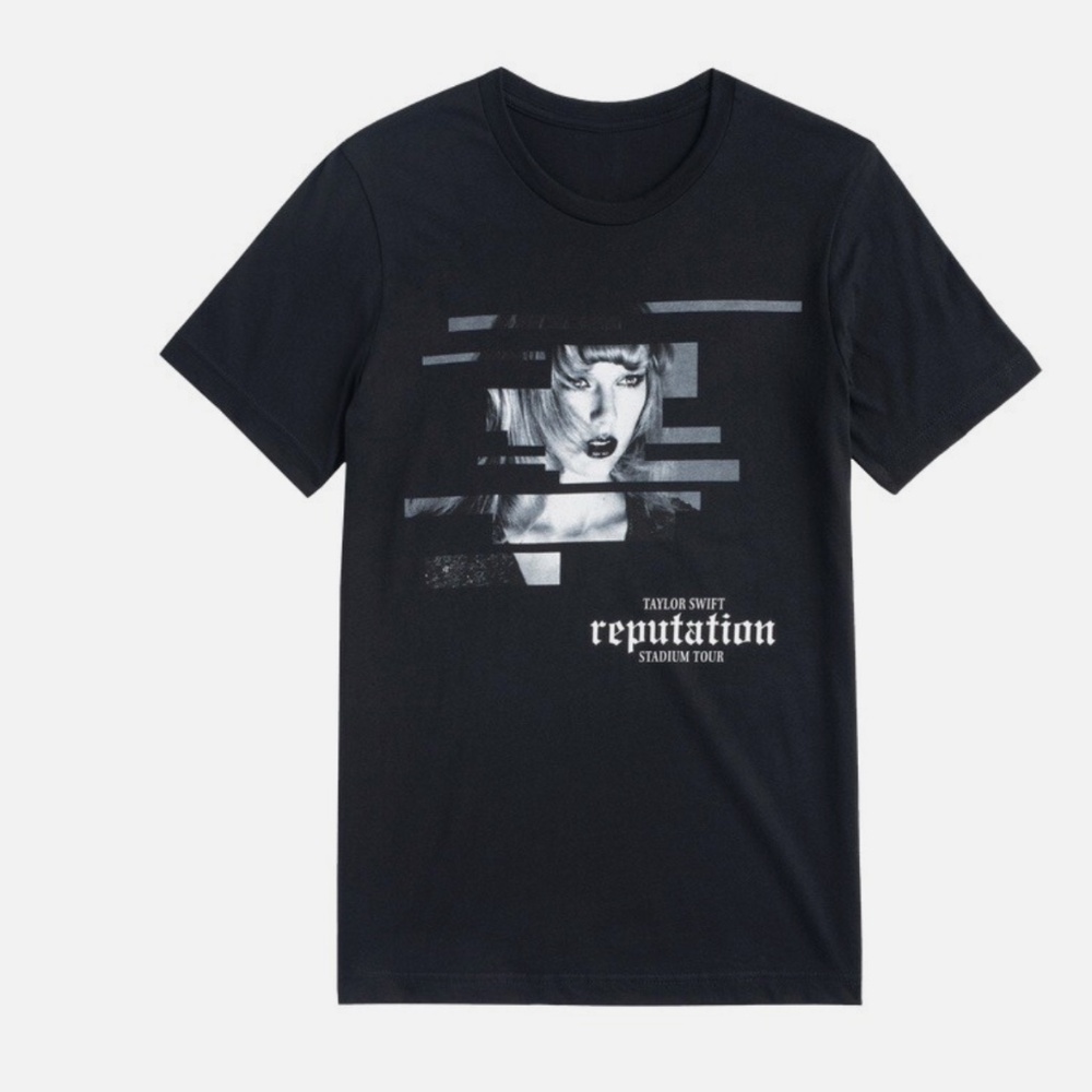 Taylor Swift Reputation Split Photo Dateback T-Shirt - Large NEW